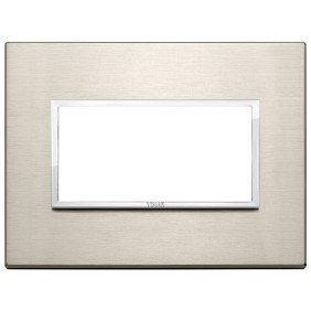 Placca Vimar Eikon Evo Alluminio Bronzo Chiaro  4 moduli 21654.04