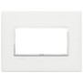 Placca Vimar Eikon Evo Corian Glacier Ice 4 moduli codice 21654.41