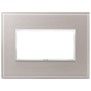 Placca Vimar Eikon Evo Cristallo Grigio Perla 4 moduli 21654.73