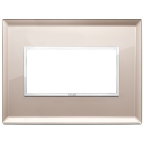 Placca Vimar Eikon Evo Cristallo Specchio Bronzato 4 moduli 21654.75