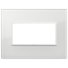 Placca Vimar Eikon Evo Cristallo Bianco Totale Diamante 4 mod 21654.87