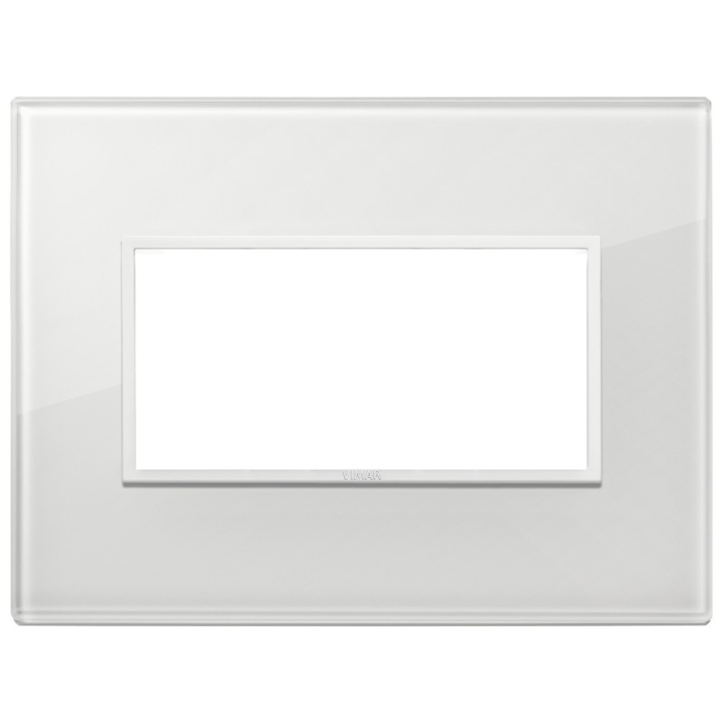 Placca Vimar Eikon Evo Cristallo Bianco Totale Diamante 4 mod 21654.87