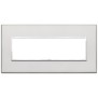 Placca Vimar Eikon Evo Alluminio Argento 7 moduli codice 21657.07