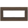 Placca Vimar Eikon Evo Legno Wengè  7 moduli codice articolo 21657.33