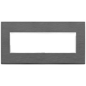 Placca Vimar Eikon Evo Pietra Ardesia a spacco 7 moduli 21657.52