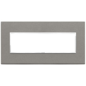 Placca Vimar Eikon Evo Pietra Quarzite Grigia 7 moduli codice 21657.53