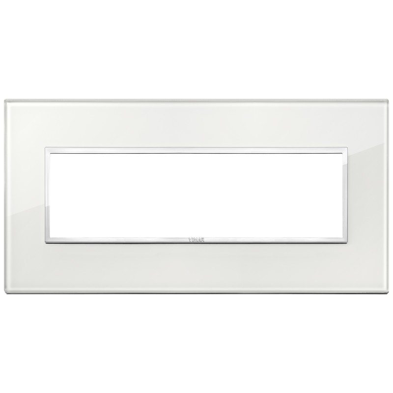 Placca Vimar Eikon Evo Cristallo Bianco Diamante 7 moduli 21657.70