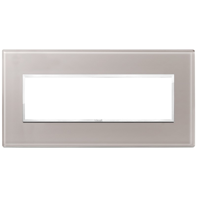 Placca Vimar Eikon Evo Cristallo Grigio Perla 7 moduli 21657.73
