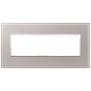 Placca Vimar Eikon Evo Cristallo Grigio Perla 7 moduli 21657.73