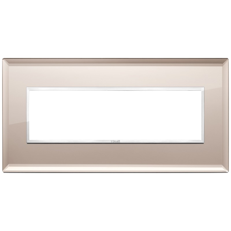 Placca Vimar Eikon Evo Cristallo Specchio Bronzato 7 moduli 21657.75