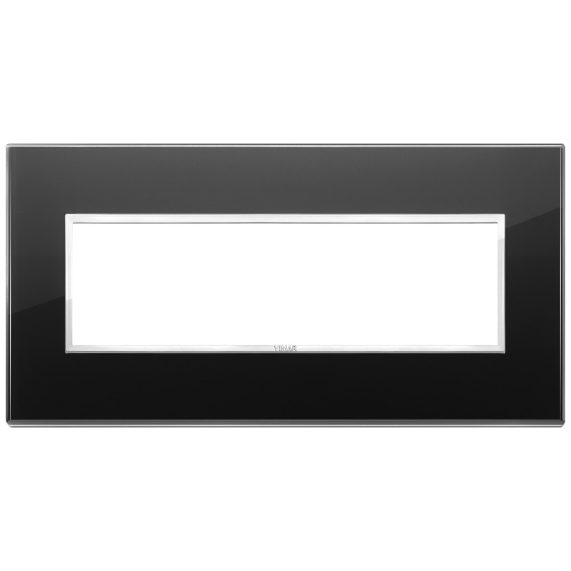 Placca Vimar Eikon Evo Cristallo Nero Diamante 7 moduli 21657.76