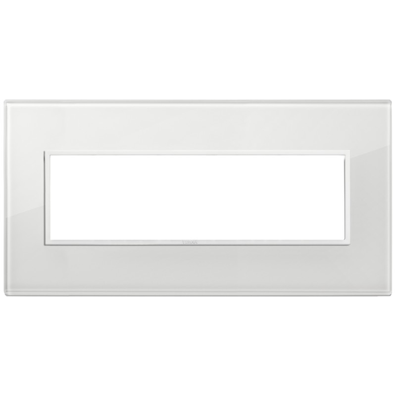 Placca Vimar Eikon Evo Cristallo Bianco Totale Diamante 7 moduli 21657.87