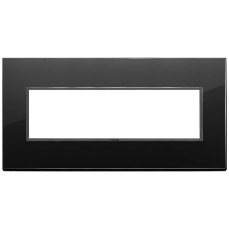 Placca Vimar Eikon Evo Cristallo Nero Totale Diamante 7 moduli 21657.88