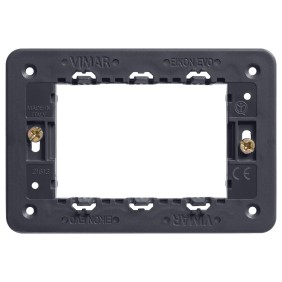 Supporto serie Vimar Eikon per scatole rettangolari 3 moduli 21613