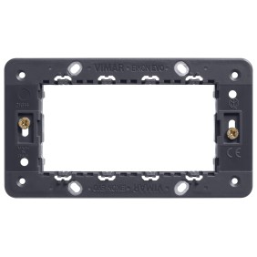 Supporto serie Vimar Eikon per scatole rettangolari 4 moduli 21614