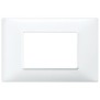 Placca Vimar Plana 3 moduli bianco in tecnopolimero  codice 14653.01