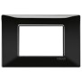 Placca Vimar Plana 3 moduli nero in tecnopolimeto codice 14653.05