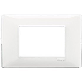 Placca Vimar Plana 3 moduli Reflex neve in tecnopolimero 14653.41