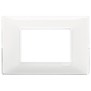 Placca Vimar Plana 3 moduli Reflex neve in tecnopolimero 14653.41