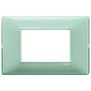 Placca Vimar Plana 3 moduli Reflex menta in tecnopolimero 14653.44