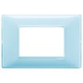 Placca Vimar Plana 3 moduli Reflex acqua in tecnopolimero 14653.45