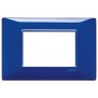 Placca Vimar Plana 3 moduli Reflex zaffiro in tecnopolimero 14653.50