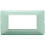 Placca Vimar Plana 4 moduli Reflex menta in tecnopolimero 14654.44