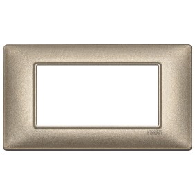 Placca 4 moduli bronzo metallizzato Vimar Plana 14654.70