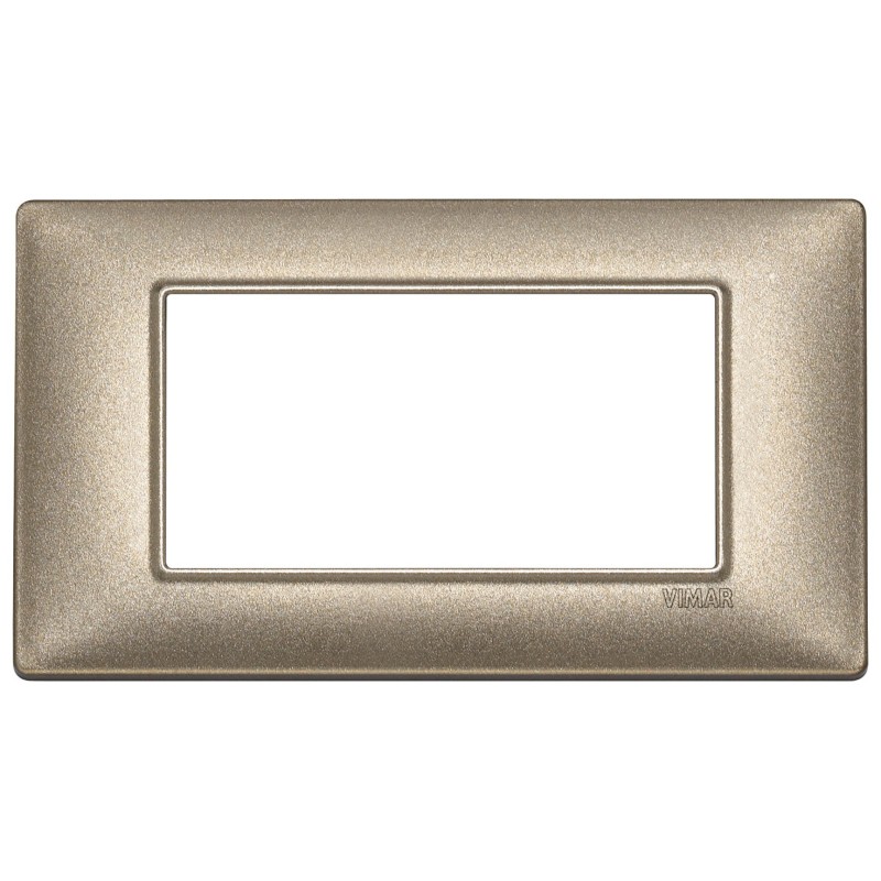 Placca 4 moduli bronzo metallizzato Vimar Plana 14654.70