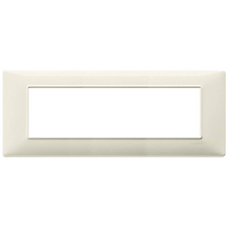 Placca Vimar Plana 7 moduli beige in tecnopolimero 14657.03