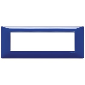 Placca Vimar Plana 7 moduli Reflex zaffiro in tecnopolimero 14657.50