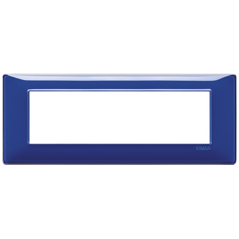 Placca Vimar Plana 7 moduli Reflex zaffiro in tecnopolimero 14657.50