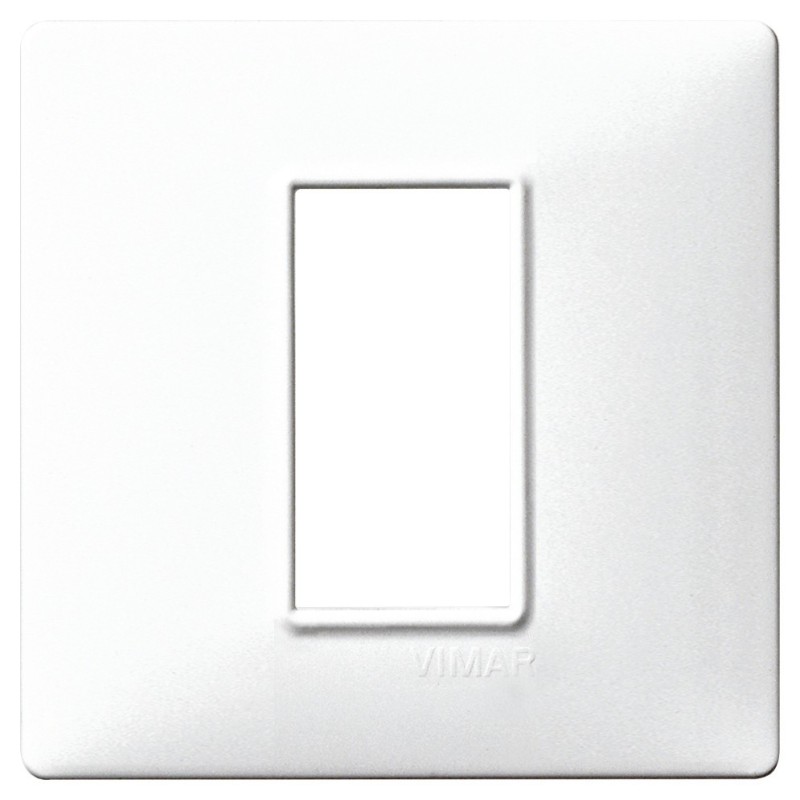 Placca Vimar Plana 1 modulo bianco in tecnopolimero 14641.01