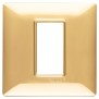 Placca Vimar Plana 1 moduli oro lucido in tecnopolimero 14641.24
