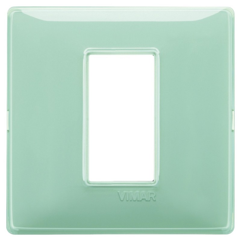 Placca Vimar Plana 1 modulo Reflex menta in tecnopolimero 14641.44