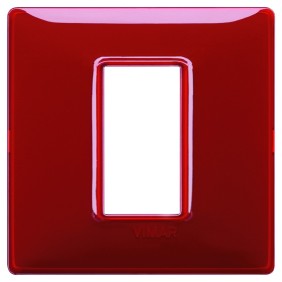 Placca Vimar Plana 1 modulo Reflex rubino in tecnopolimero 14641.51