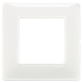 Placca Vimar Plana 2 moduli Reflex Neve in tecnopolimero 14642.41