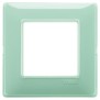 Placca Vimar Plana 2 moduli Reflex menta in tecnopolimero 14642.44