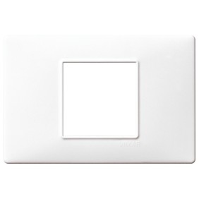 Placca Vimar Plana Bianca 2 Posti centrali in tecnopolimero 14652.01