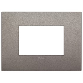 Placca Classic Vimar Arkè  3 moduli titanio codice 19653.04