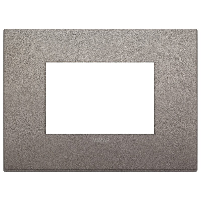 Placca Classic Vimar Arkè  3 moduli titanio codice 19653.04