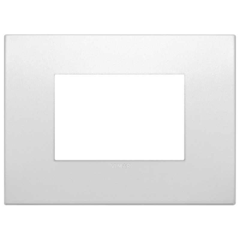 Placca Classic Vimar Arkè  3 moduli metallo perla codice 19653.05