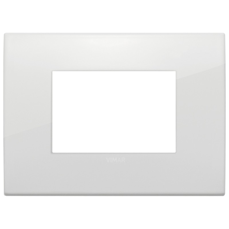 Placca Classic Vimar Arkè  3 moduli metallo polar codice 19653.06