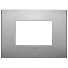 Placca Classic Vimar Arkè  3 moduli alluminio lava 19653.16
