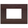 Placca Classic Vimar Arkè  3 moduli legno naturale wengè 19653.41