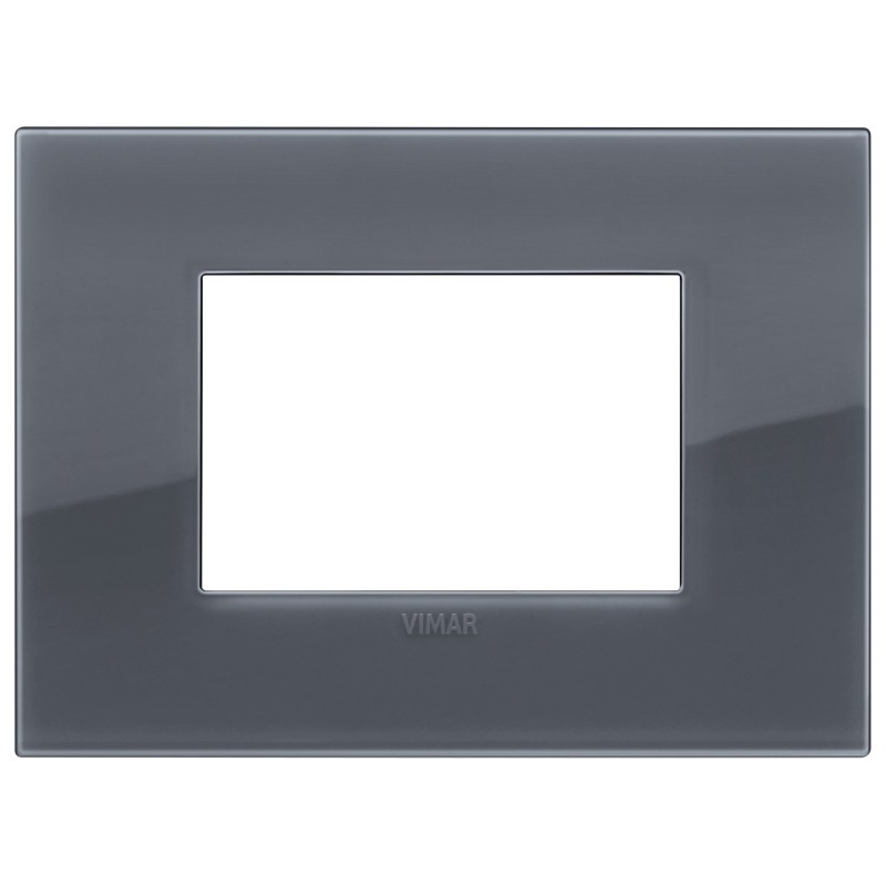 Placca Vimar Arkè Classic 3 moduli Reflex grigio fumè 19653.61
