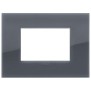 Placca Vimar Arkè Classic 3 moduli Reflex grigio fumè 19653.61