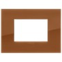 Placca Vimar Arkè Classic 3 moduli Reflex caramel  codice 19653.62