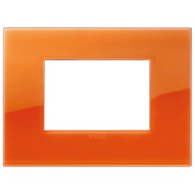 Placca Vimar Arkè Classic 3 moduli Reflex orange codice 19653.63