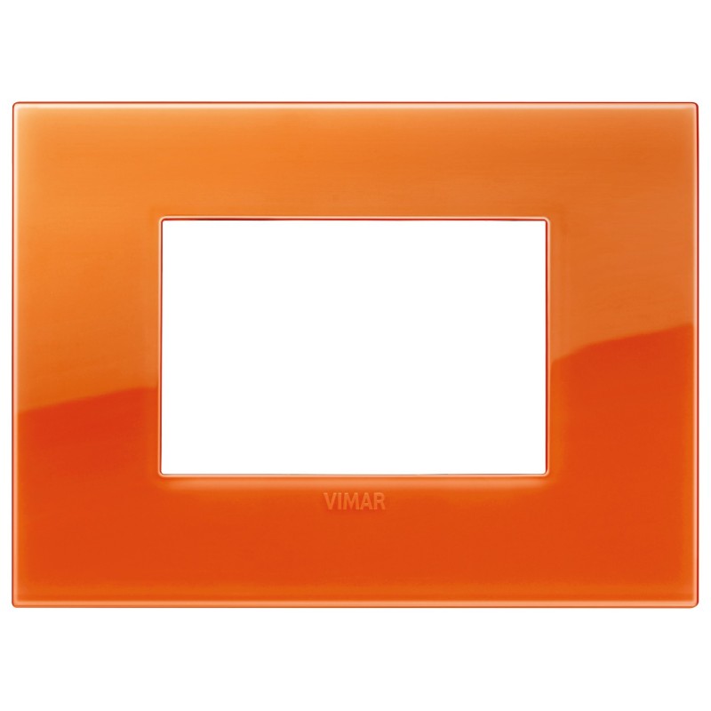 Placca Vimar Arkè Classic 3 moduli Reflex orange codice 19653.63